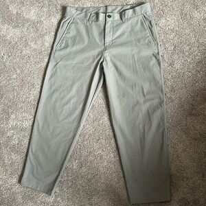 NWOT lululemon Men’s Relaxed Tapered Smooth-Twill Trouser Cropped BROWN Size 36